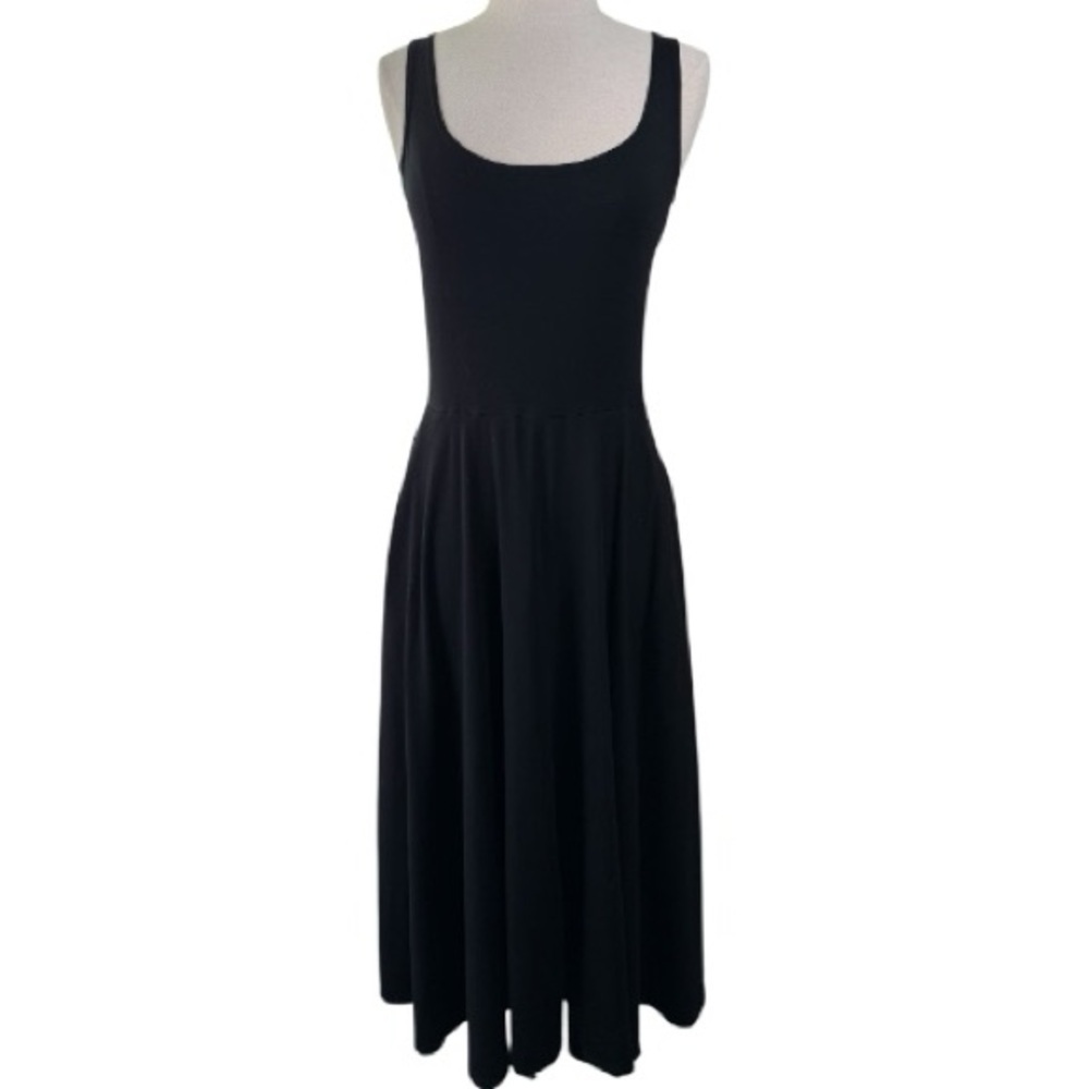 Reformation Black Midi Dress